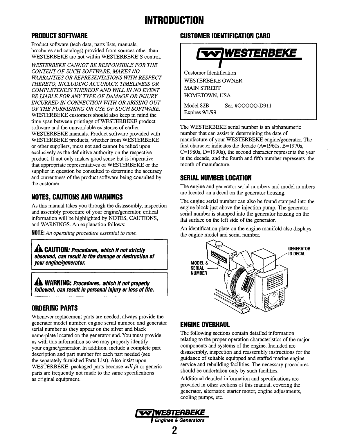 Westerbeke Diesel 82b Four Parts Manual