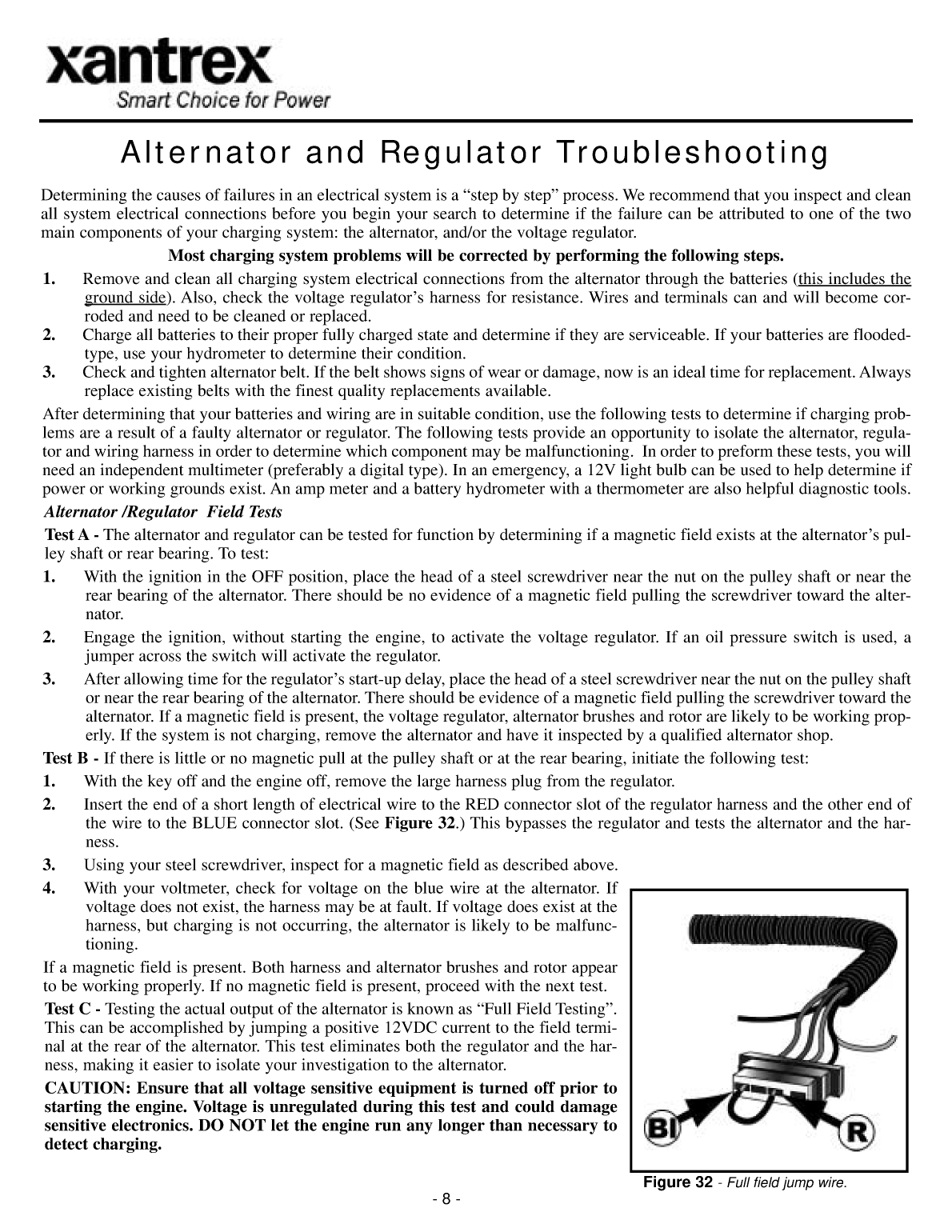Xantrex Digital Alternator Regulator Xar Owner Manual(90 2006 00)