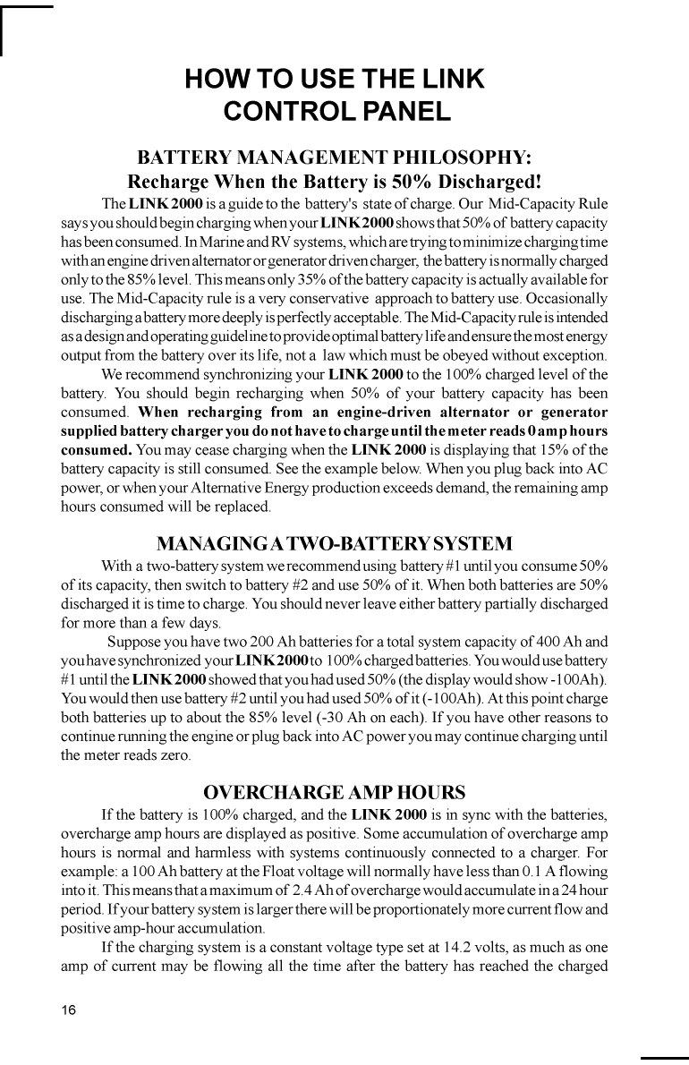 Xantrex Link 2000 User Guide