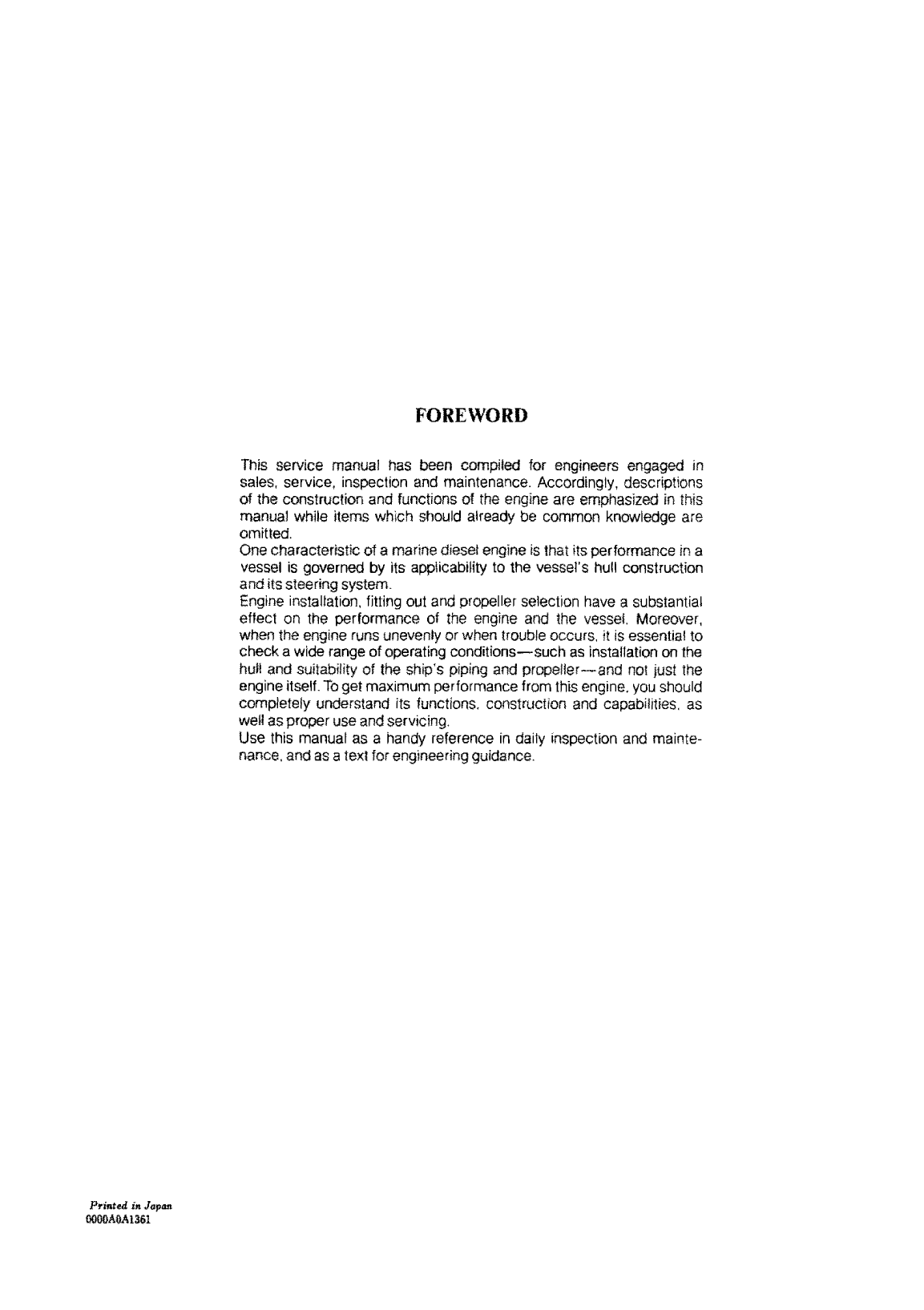 1gm10: Yanmar Inboard Engine 9hp/6kw Service Manual