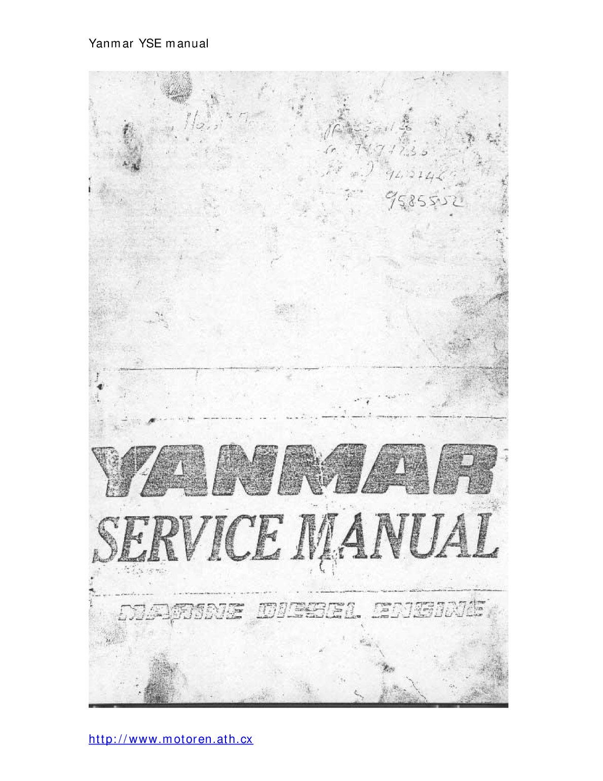 Yanmar Yse Service Manual 8 12