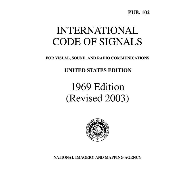  International  Code Of  Signals manual page 1