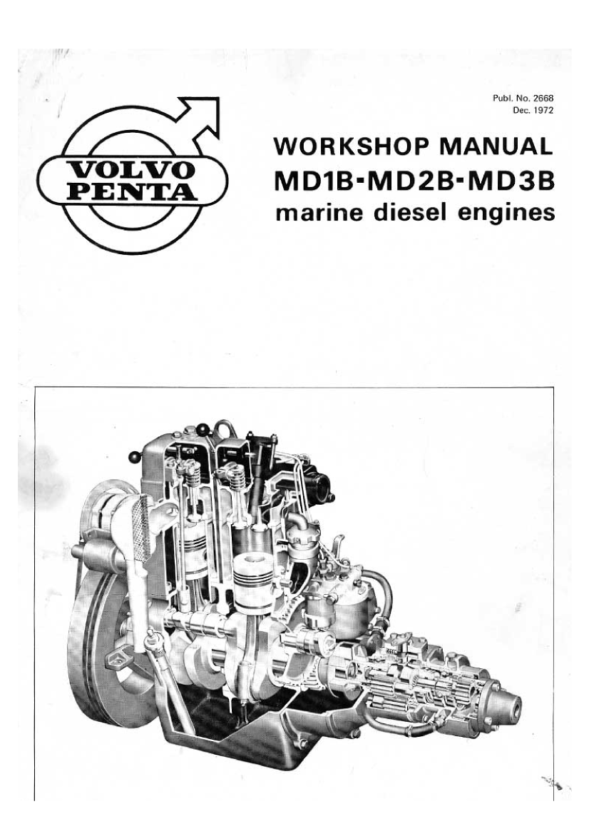  Volvo Md1b 2b 3b  Workshop  Manual manual page 1
