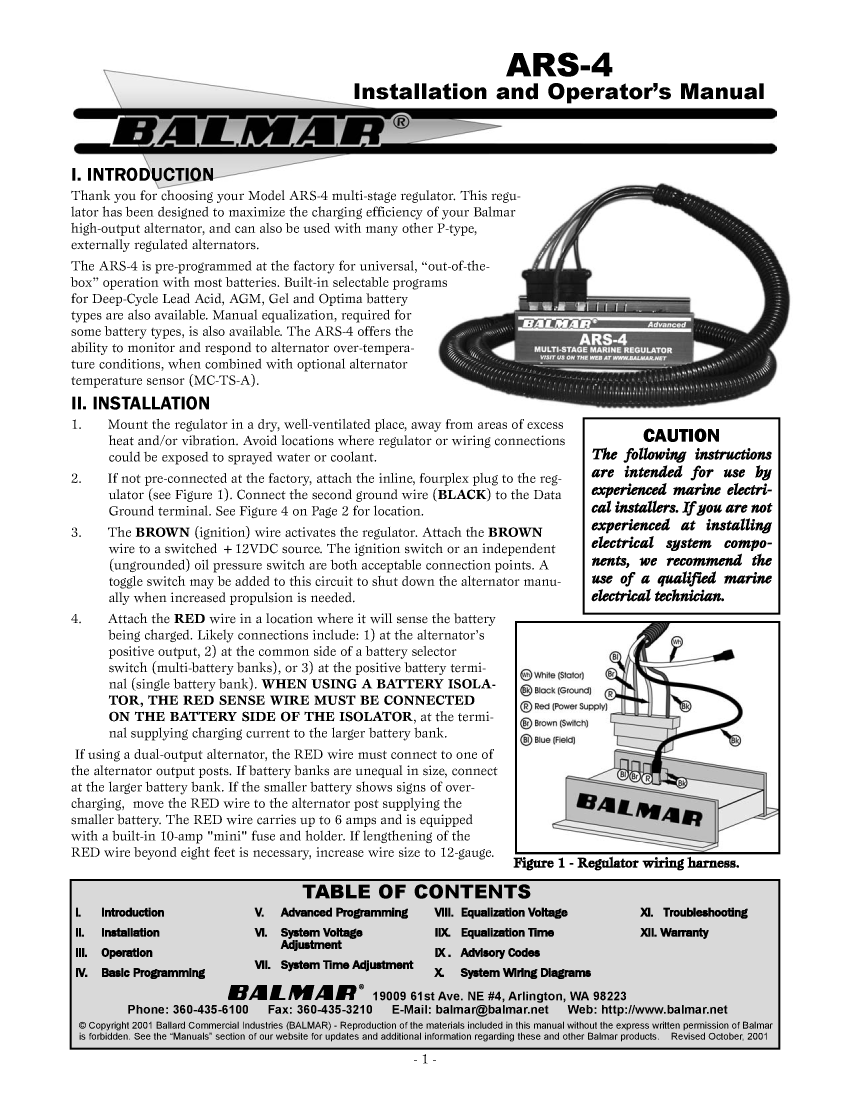   Balmar ars 4  Manual manual page 2