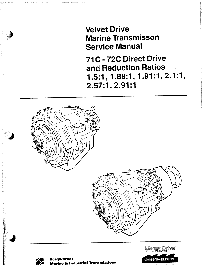  Borg  Warner 71c 72c  Transmission  Manual manual page 1