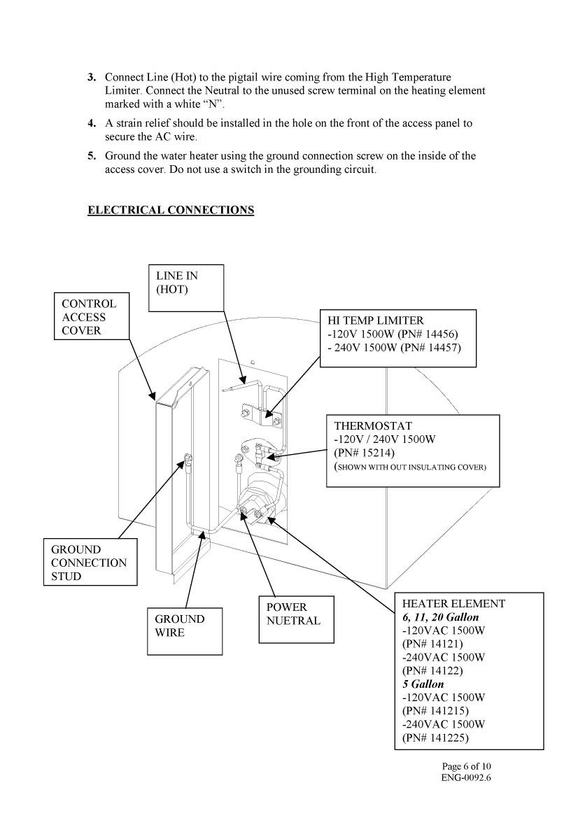 Force 10 Water Heater Manual