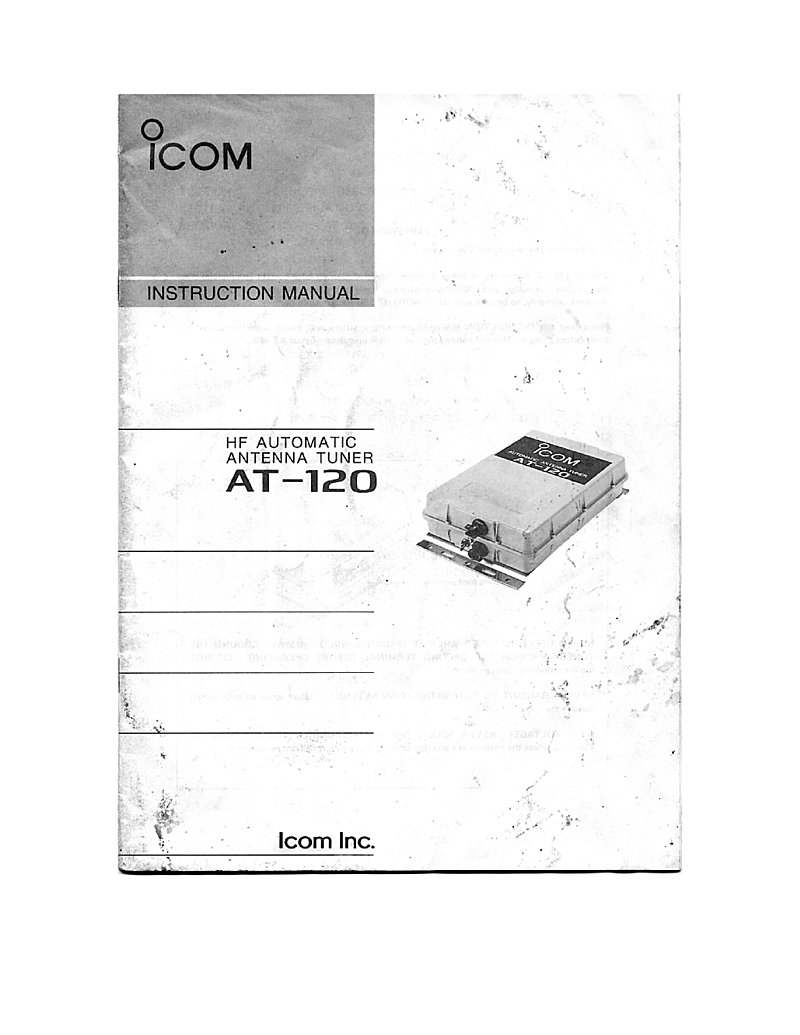   Icom at 120  Alt manual page 1