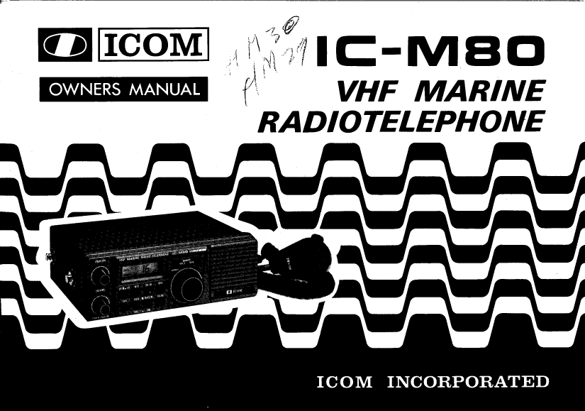  Icom Ic m80 manual page 1