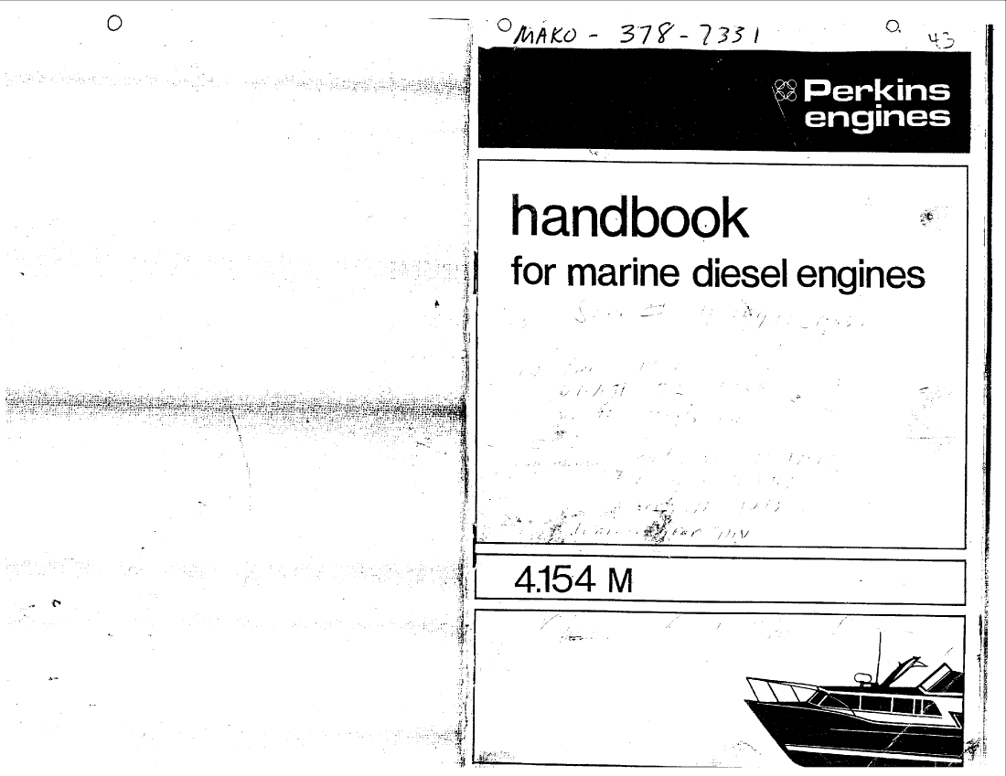 Perkins 4.154  Marine  Handbook manual page 1