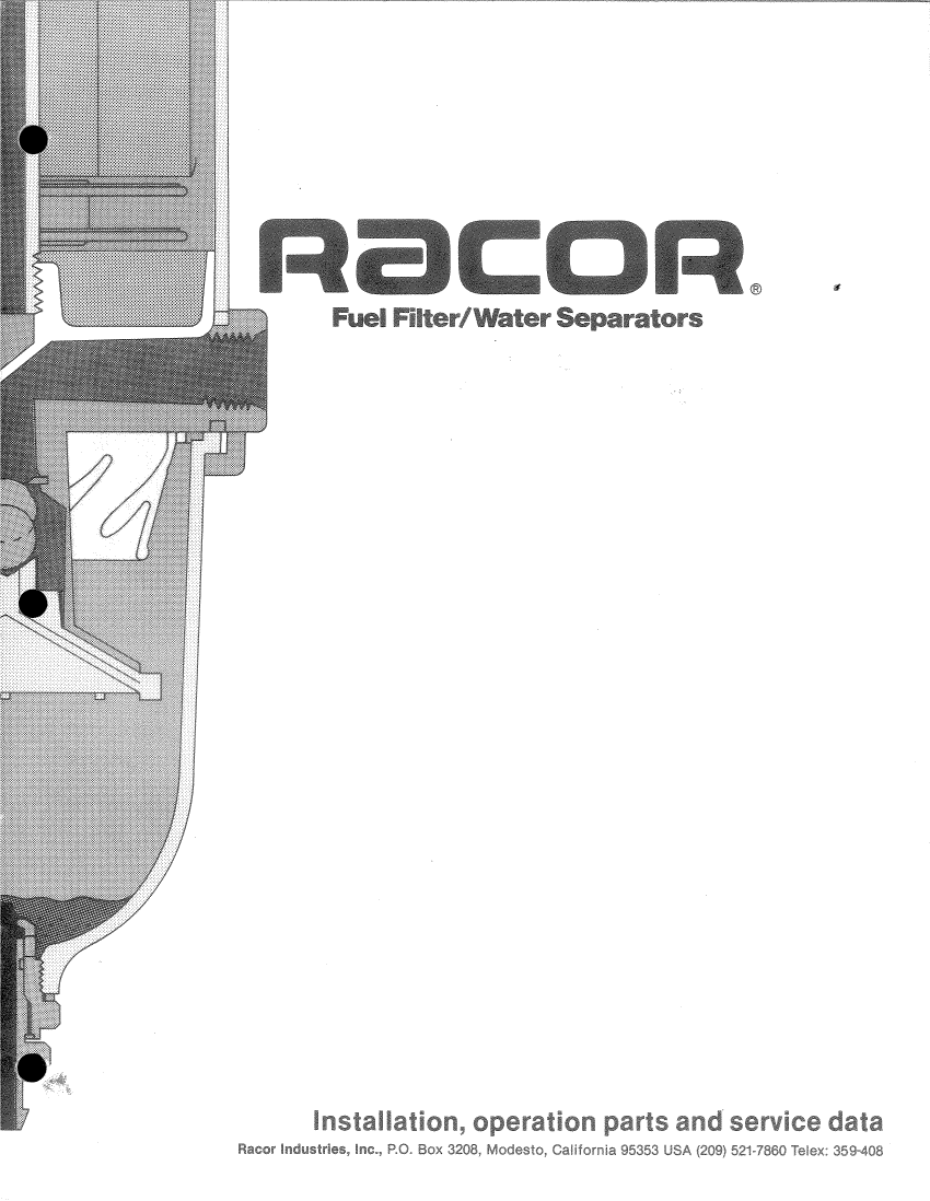  Racor  Diesel  Fuel  Filter  Separators manual page 1