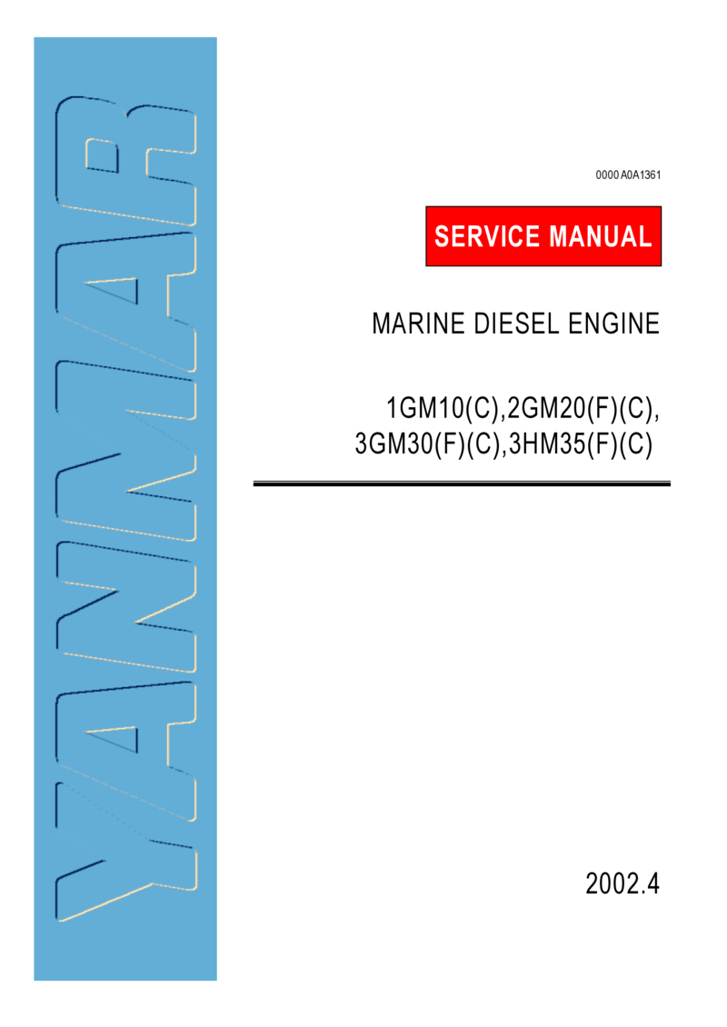 1gm10:  Yanmar  Inboard  Engine 9hp/6kw  Service  Manual manual page 1