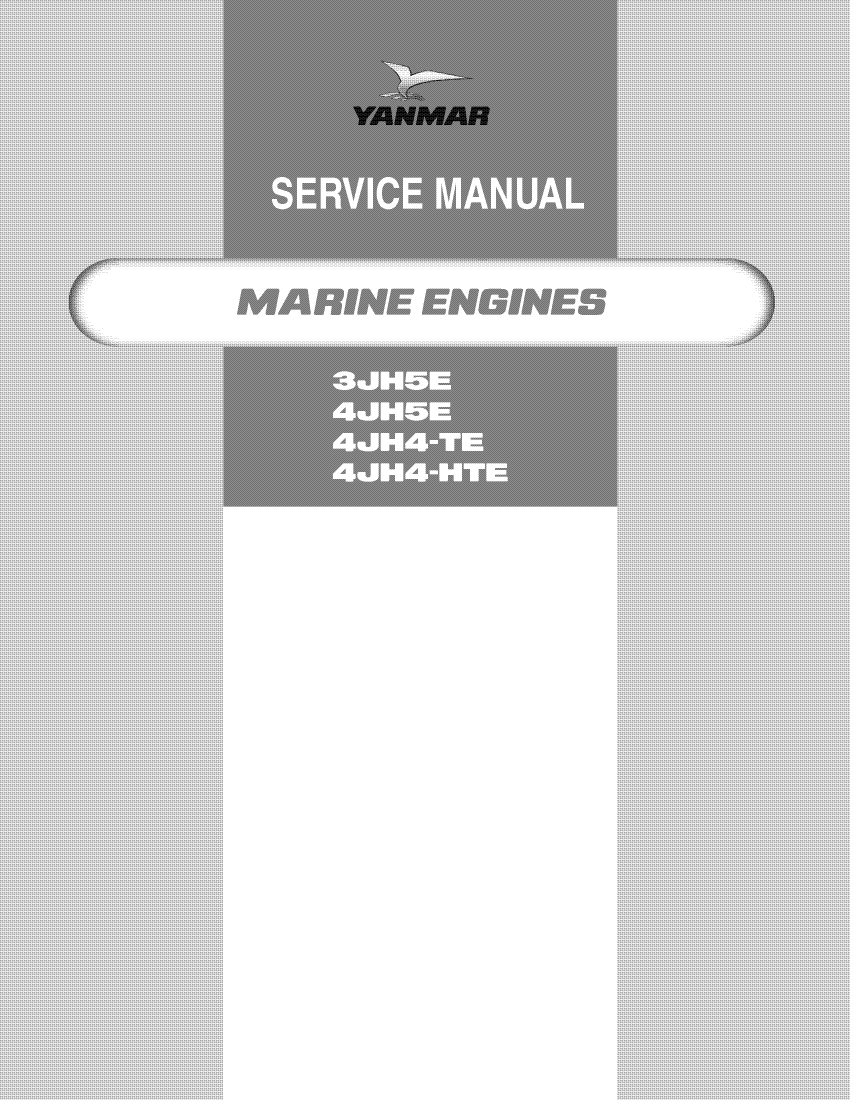 3jh5 e:  Yanmar  Inboard  Engine 39hp/29.4kw  Service  Manual manual page 1