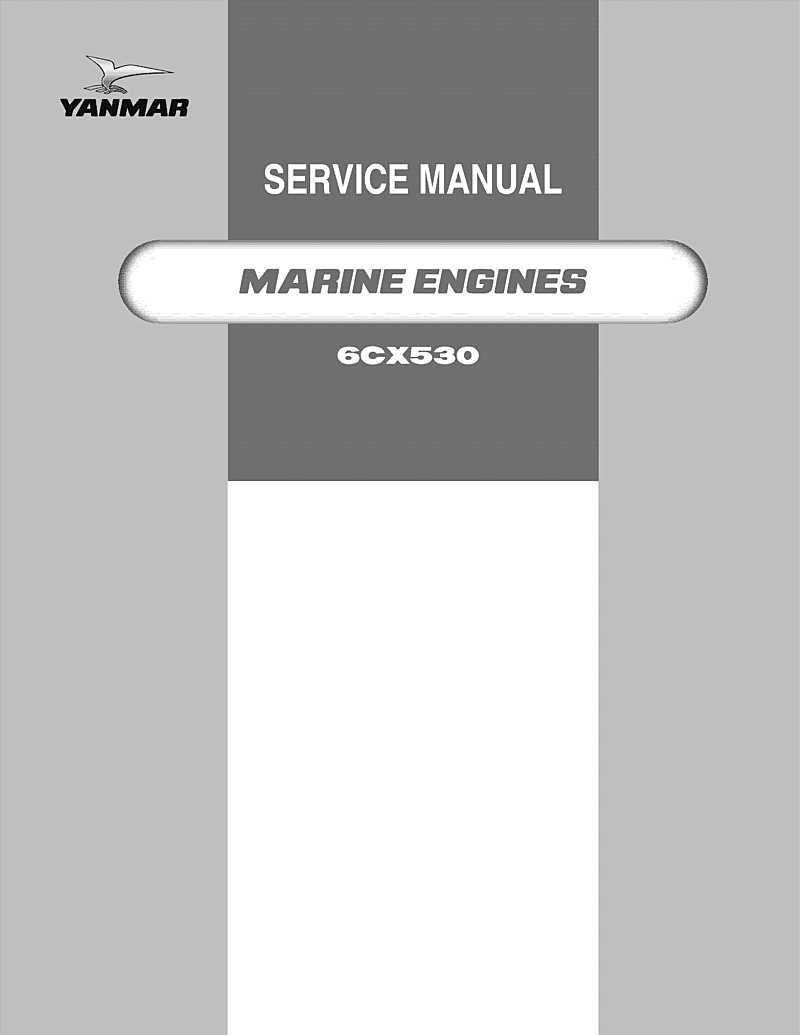 6cx530:  Yanmar  Inboard  Engine 530hp/390kw  Service  Manual manual page 1