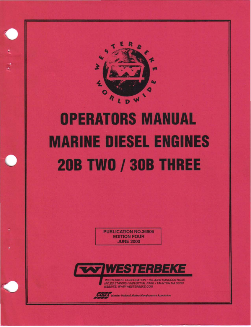  Westerbeke  Diesel 14088  Wb  Technical  Manual manual page 1