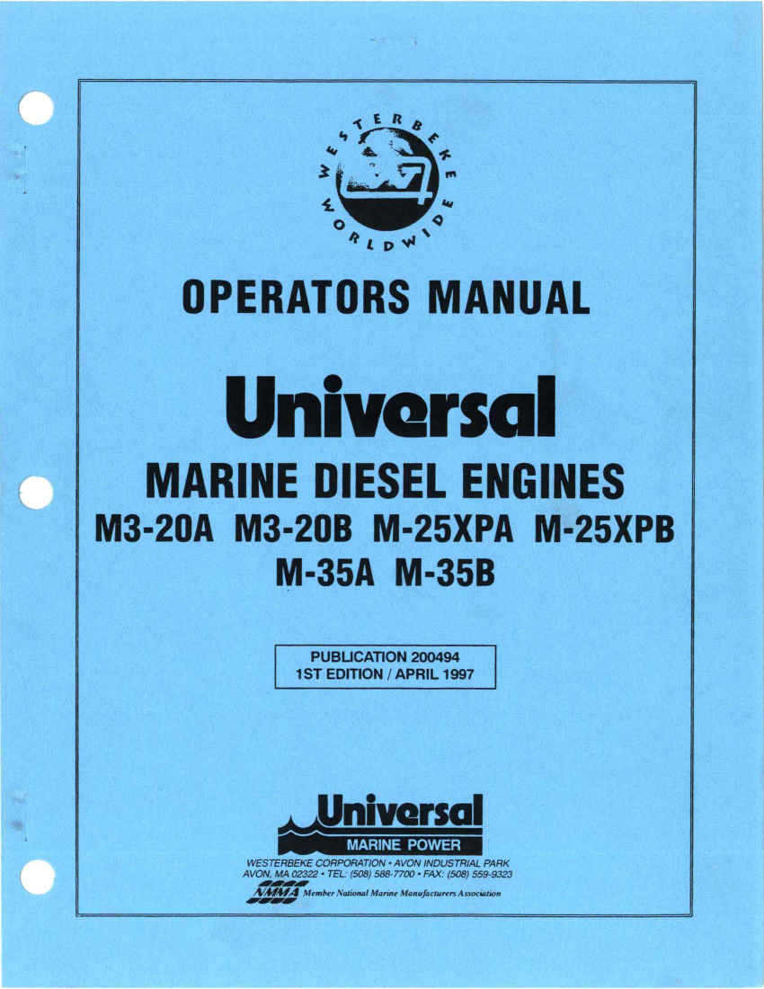  Universal  Diesel M 25xpa  Operator