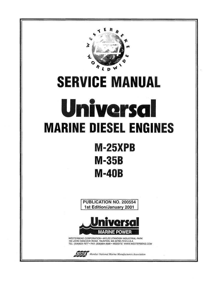  Universal  Diesel M 40b  Technical  Manual manual page 1
