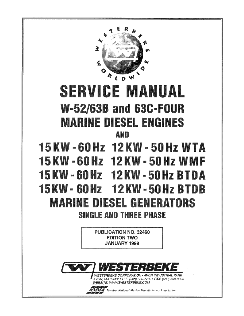  Westerbeke  Diesel  63c  Four      Parts  Manual manual page 1