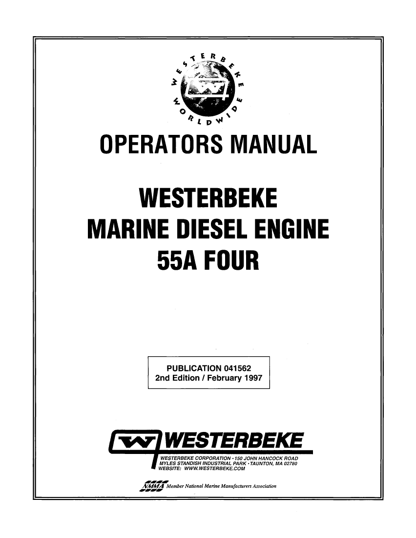  Westerbeke  Diesel  44c  Four      Technical  Manual manual page 1