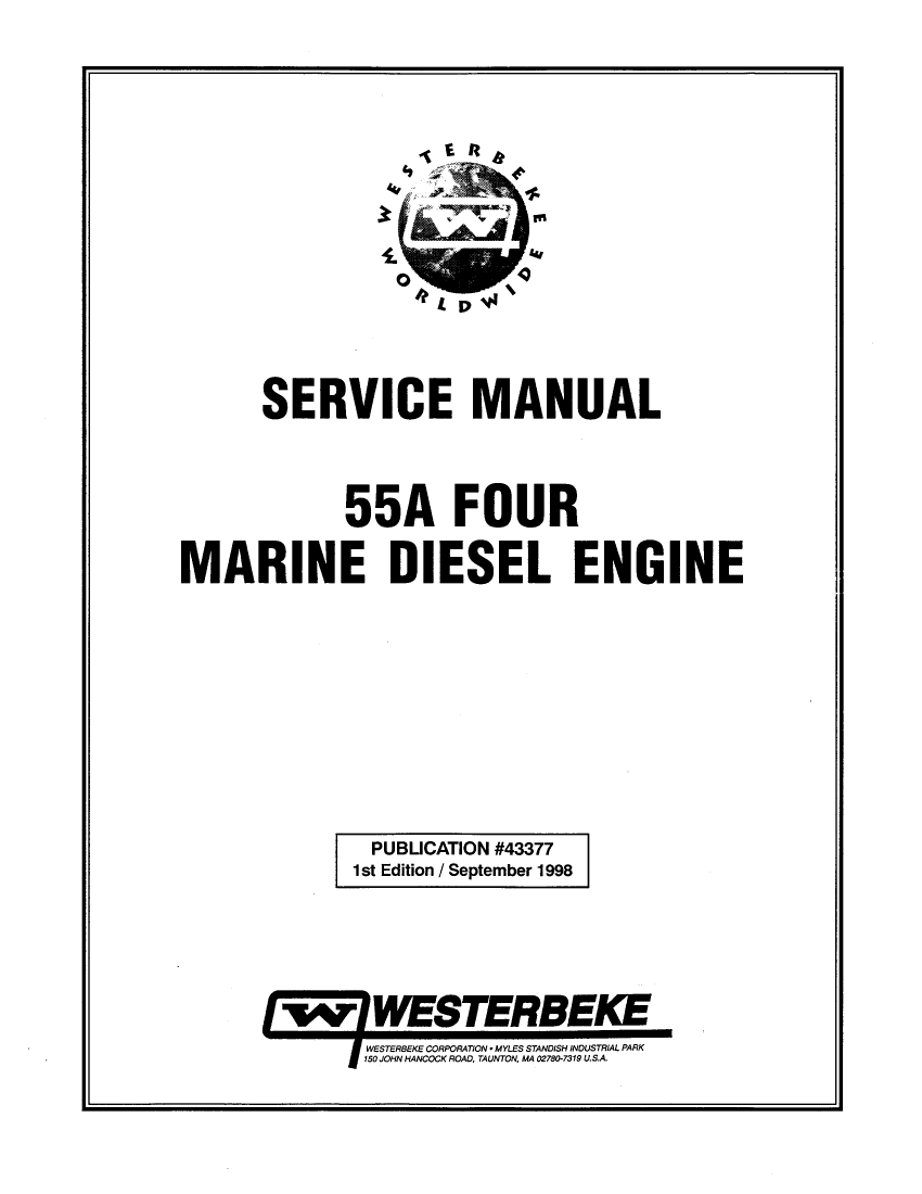 Westerbeke  Diesel  55a  Four      Parts  Manual manual page 1