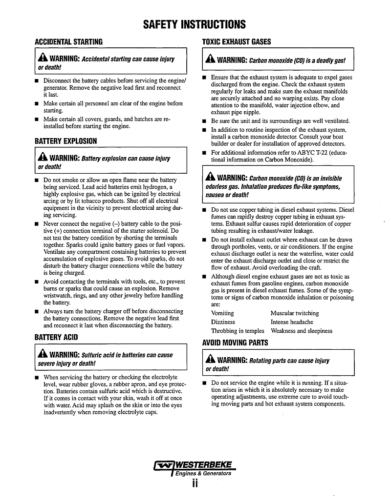  Westerbeke  Diesel  42b  Four      Technical  Manual manual page 4