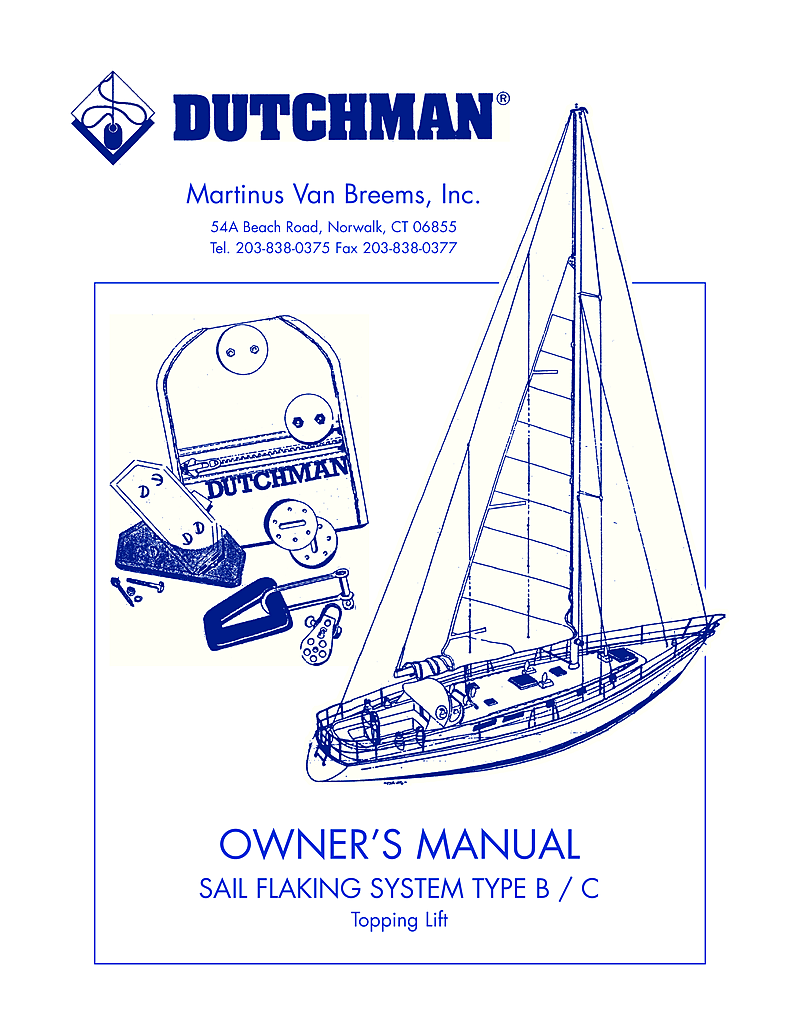   Dutchman  Sail  Storage  System  Manual manual page 1