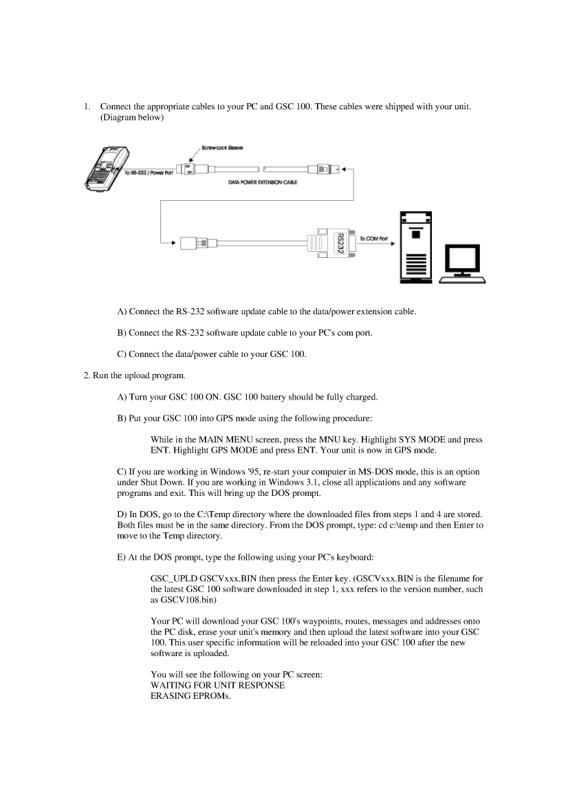  Magellan/gsc100: Firmware Upload   Uploading Firmware Instructions manual page 1