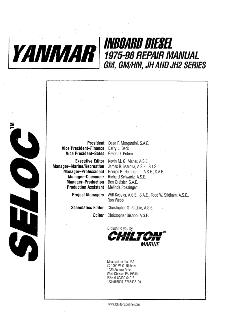  Yanmar: Qm Gm hm 4jh 4jh2 Repair Manual    Yanmar 1975 1998 Repair Manual, Covers All Qm, Gm/hm, 4jh And 4jh2 Series Engines And Transmissions manual page 1