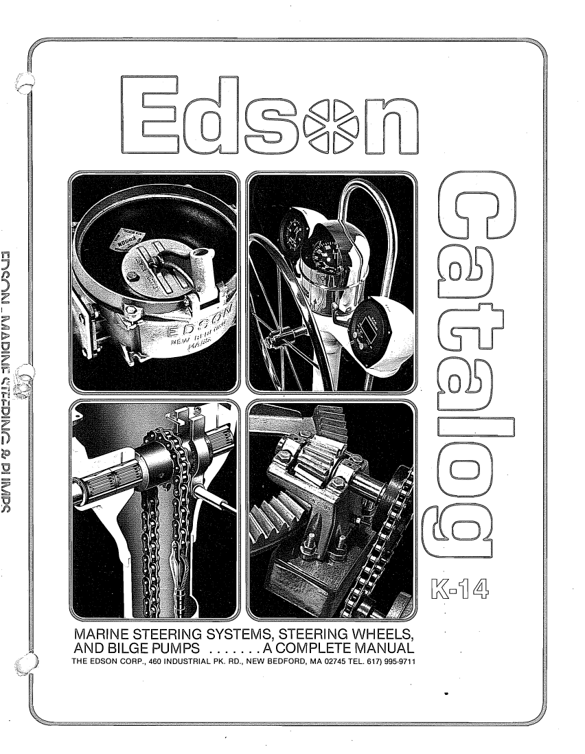   Edson  Catelogue  Steering. Binnacle manual page 1