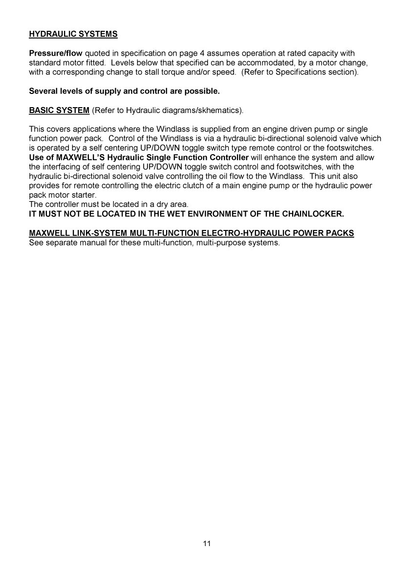 Maxwell Marine 1500 Hwc Windlass Manual