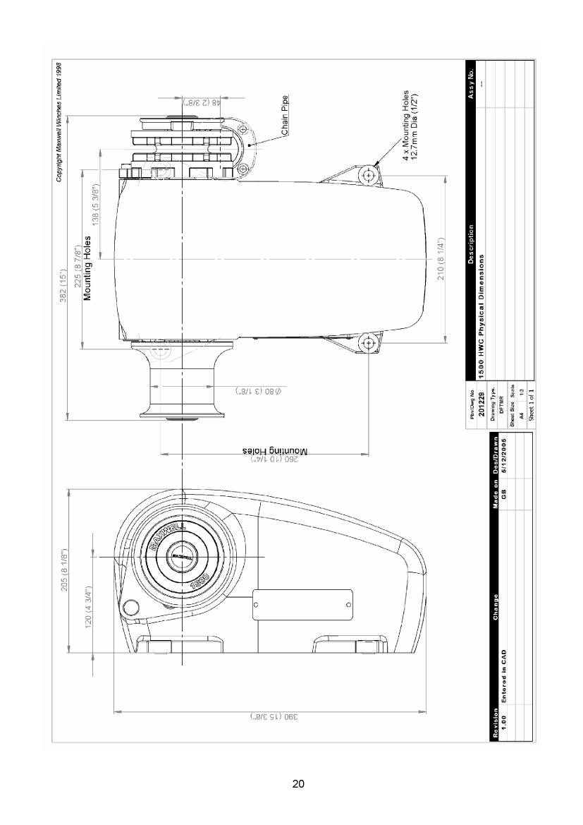 Maxwell Marine 1500 Hwc Windlass Manual