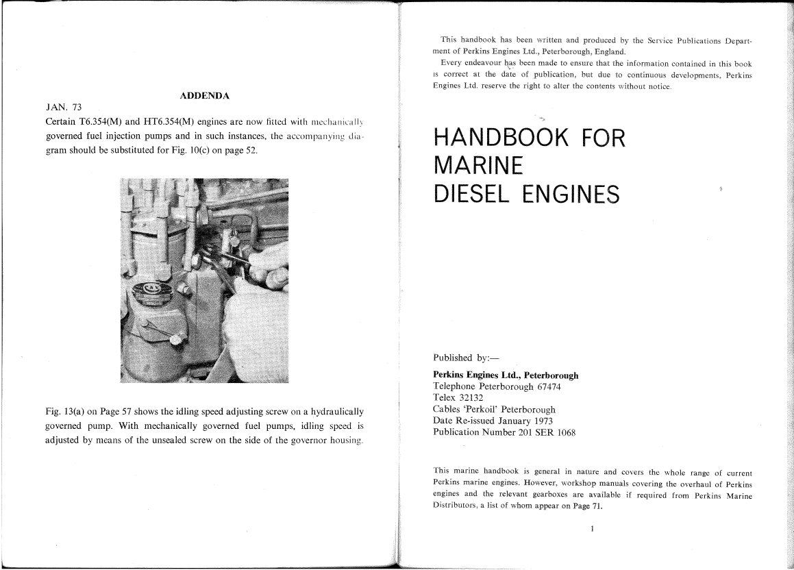   Perkins  Marine  Engine  Handbook manual page 3