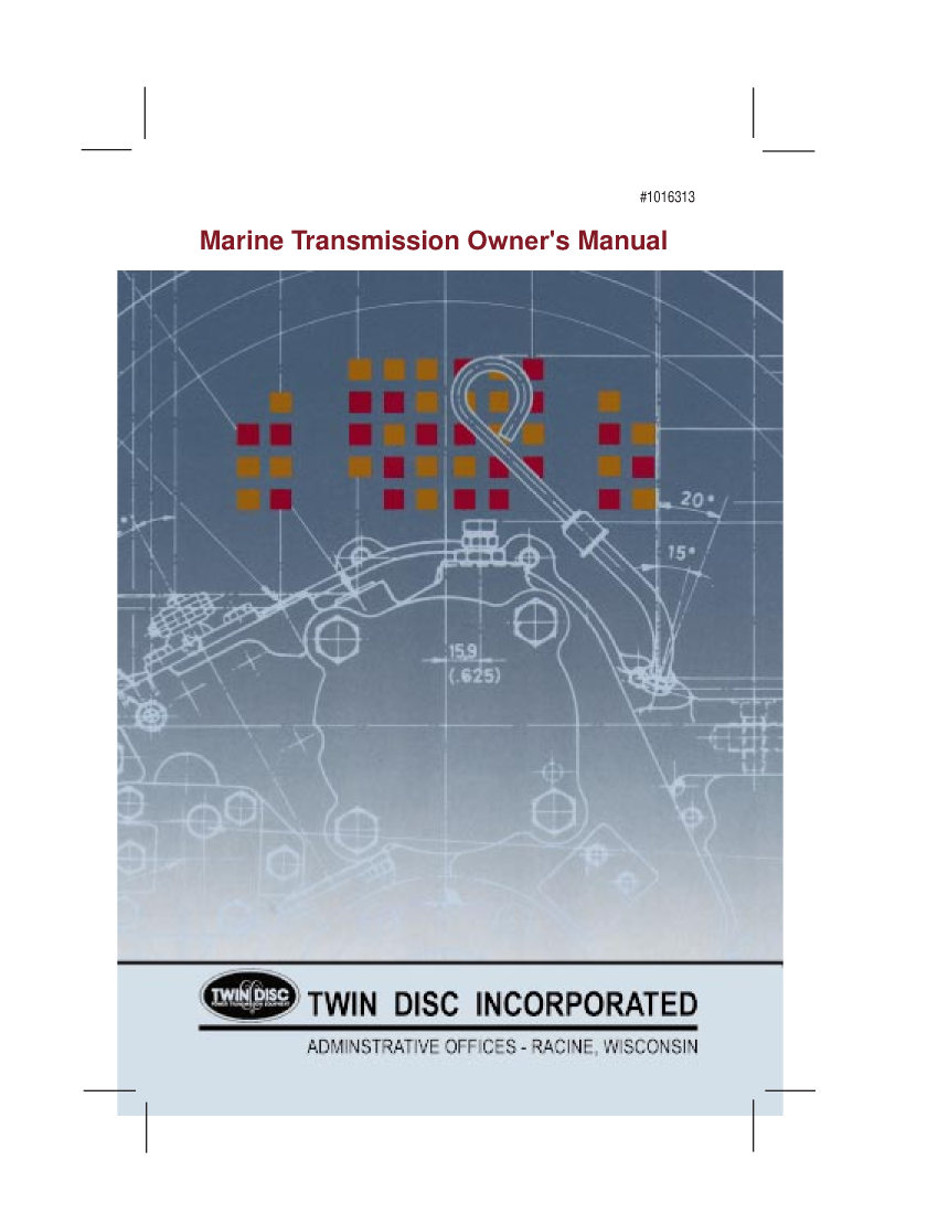  Twin  Disc  Marine  Gearbox  Owners  Workshop  Manual manual page 1