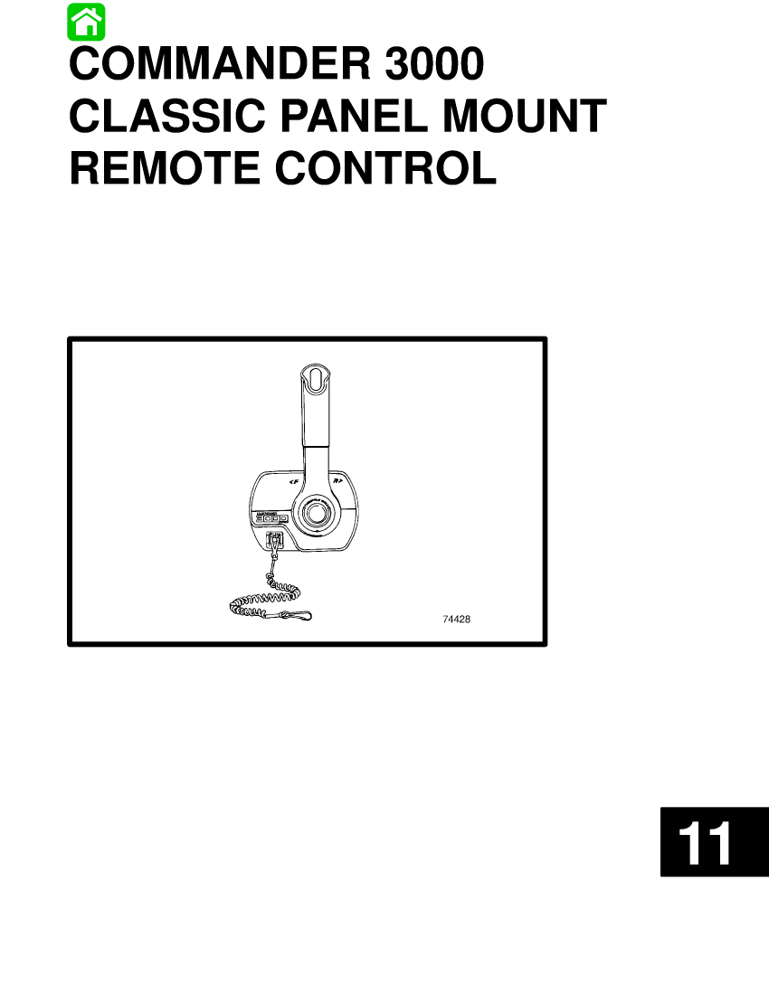  Mercruiser  Commander 3000  Controls  Manual manual page 1