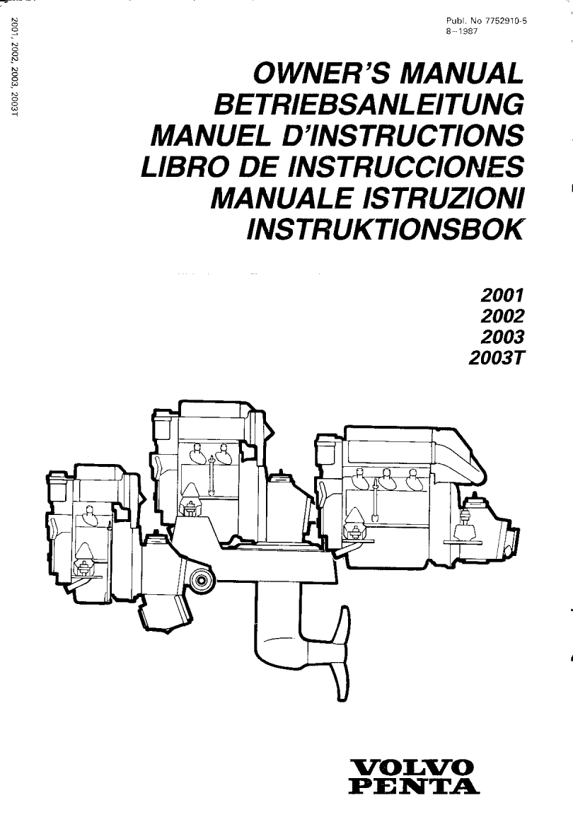  Volvo  Penta 2002  Owners  Manaul manual page 1