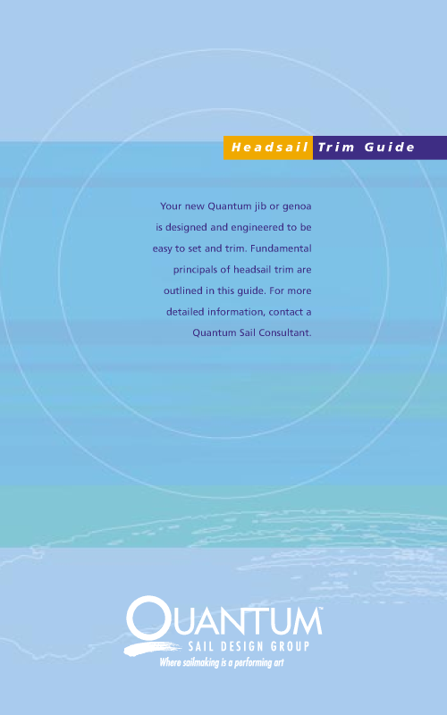   Headsail  Trim  Guide manual page 1